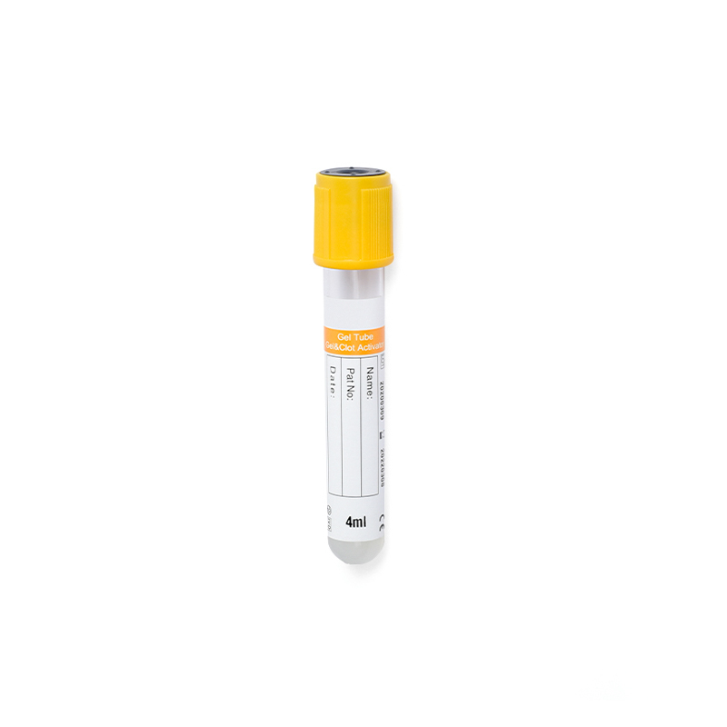 Tube de prélèvement sanguin sous vide (gel sérique et tube activateur de caillot)
