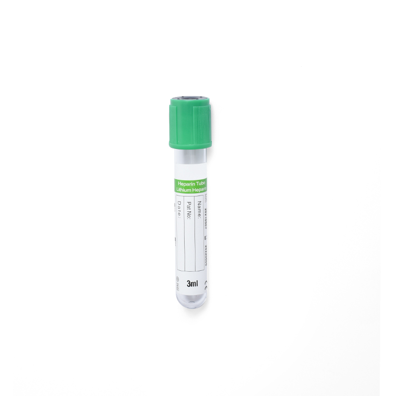 Tube de prélèvement sanguin sous vide (tube d'héparine)